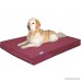 Dogbed4less XL Durable Waterproof Orthopedic Memory Foam Dog Pet Bed with Extra External Cover Bombay Brown 40X35X4 Inches - B074DL9YPW
