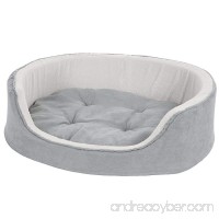 Energi8_5st Soft Dog Pet Bed Removable Pillow Easy Access Front Medium 30 x 27 Inches - B07CT92XNL