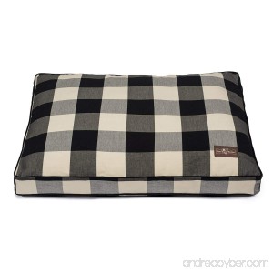 Jax and Bones Premium Cotton Blend Rectangular Pillow Bed Large Buffalo Check Crimson - B071XC4D15