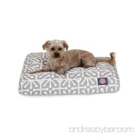 Majestic Pet Gray Aruba Small Rectangle Indoor Outdoor Pet Dog Bed With Removable Washable Cover By Products - B0166E0UNA