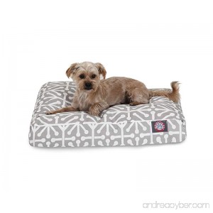 Majestic Pet Gray Aruba Small Rectangle Indoor Outdoor Pet Dog Bed With Removable Washable Cover By Products - B0166E0UNA