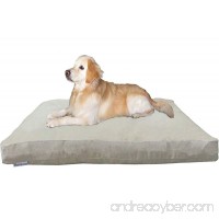 Premium Orthopedic Shredded Memory Foam Dog Bed Pillow with Waterproof Internal Liner and MicroSuede External Cover for Small Medium to Extra Large Pet - 6 Sizes - B0725C6771