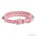AOLOVE Mushrooms Spiked Rivet Studded Adjustable Pu Leather Pet Collars for Cats Puppy Dogs - B01CB4K7DC