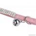 BINGPET Adjustable Cat Collar Soft Velvet Safe Collars Bling Diamante with Bells - B00OA4MCEE