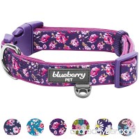 Blueberry Pet 6 Patterns Soft & Comfy Floral Prints Padded Dog Collar  Matching Leash Harness Available Separately - B07585QK6Q