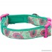 Blueberry Pet 7 Patterns Soft & Comfortable Paisley Flower Print Padded Dog Collar 4 Patterns Handmade Detachable Bow Tie Collar or One Bowtie Set Matching Leash & Harness Available Separately - B01827CQF4