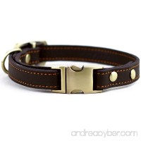 chede Luxury Real Leather Dog Collar- Handmade For Medium Dog Breeds With The Finest Genuine Leather-Best Quality Collar That Is Stylish Soft Strong And Comfortable - B01EP1S3Y4