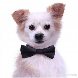 Dog Bow Tie Collar for Small and Medium Dogs Cats Pets Adjustable Bowtie - B077MTLYRV