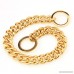 Dogs Plated Gold Stainless Steel Cuban Curb Link Chain Necklace 12-36 - B01MCS6C51