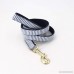 Free Sunday Blue Stripe Seersucker Dog Bow Tie Dog Collar Dog Leash for Small Dog Medium Dog Large Dog - B078RFZPPC
