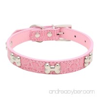haoricu Pet Collar  Small Dog Collars Bling Crystal with Bone Necklace Puppy Cat - B01KX1OH22