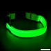 Illumifun LED Dog Collar USB Rechargeable Nylon Webbing Adjustable Glowing Pet Safety Collar Reflective Light Up Collars for Small Medium Large Dogs - B072Z9L5XS