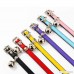 Luniquz Cat Collars with Bell and Buckle Soft Faux Leather and Adjustable for Girls Kitty Puppy Small Dogs - B00XEHSMU6