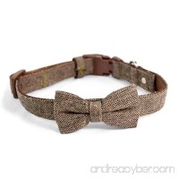 Martha Stewart Tweed Adjustable Bow Tie Collar for Dogs - B074JNGX7W