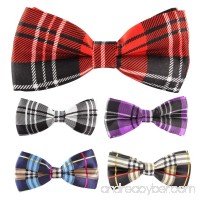 Multicolor Men Boy Pet Cat Dog Tuxedo Adjustable Neck Bowtie Bow Tie Collar 5pcs Mixed Lot Set - B00PACO7SO