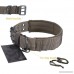 OneTigris Military Adjustable Dog Collar with Metal D Ring & Buckle Available in 4 Colors & 2 Sizes - B06XYRV64M
