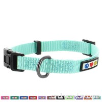 Pawtitas Pet Soft Adjustable Solid Color Nylon Puppy / Dog Collar Matching Leash and Harness sold separately - B06XGRMQ95