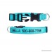 Personalized Dog Collar Custom Embroidered Pet Name & Phone Number - Quick Release Buckle & D-Ring with ID Tags & Leash - B0756RCXJF id=ASIN