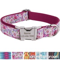Personalized Dog Collar/Premium Custom Dog Collar with Name Plated/Stainless Steel Quick Release Buckle/Fashion Patterns Dog Collars/Laser Engraved - B078NKFD3X id=ASIN