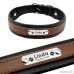 PET ARTIST Personalised Padded Leather Dog Collar FREE Engraved Custom Name plated Dog Collar for Medium Large Dogs Dog ID Tags - B07CM1LD5Q id=ASIN