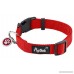 PUPTECK Basic Nylon Dog Collar Designer Solid Adjustable Puppy Pet Fancy Collars with ID Tag - B01LWIFV0I
