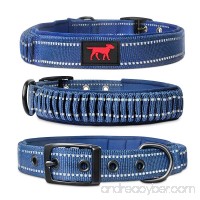 Tuff Pupper Heavy Duty Dog Collar With Handle | Ballistic Nylon Heavy Duty Collar | Padded Reflective Dog Collar With Adjustable Stainless Steel Hardware | Convenient Sizing for All Breeds - B074RXYGTM