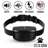 Bark Collar  2018 Adjustable Vibration  Shock and Sensitivity Level 1-7  Rechargeable Waterproof  Smart Barking Detection for Small and Large Dog  No Bark Collar - B07F1N3PQR