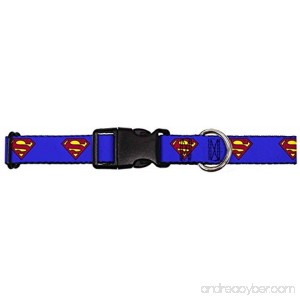 Buckle-Down Superman Shield Martingale Dog Collar - B01M7O0CJP