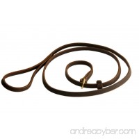 Dean & Tyler's DT Slip New 2 in 1 Slip Leash - 6 Foot by 3/4 Width - Brown - This Is a Combination of a Choke Collar and a Leash All in One - Full Grain Leather With Solid Brass Hardware. This Slip Leash Includes a Stopper. Available in Brown or Black in 4 Ft 5 Ft and 6 Ft Long - Optional Stainless Steel Hardware - Available in Different Size and Color. - B004WP1S8W