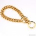 Fashion Gold Tone Stainless Steel 15mm Curb Dog Pet Chains Collars Necklace 12-36 - B01JUT9K3Y