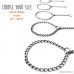 Mighty Paw Gun Metal Chain Slip Collar Cinch Dog Collar Choke Chain Metal Collar - B075KLB1DW