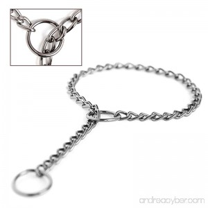 Mighty Paw Gun Metal Chain Slip Collar Cinch Dog Collar Choke Chain Metal Collar - B075KLB1DW