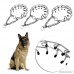 GZQ Pet Collar Chrome Plated Dog Prong Training Gear Pinch with Quick Release Snap - B0778M1S5Y