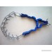 Prong Dog Collar Blue 60 cm(24 in) Adjustable Quick Clasp Training Stop Pulling Chrome steel - B0743JFH96