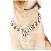 Stainless Steel Pet Dog Choke Collar  15 millimeters Wide  14-36 inches Available  Silver Tone  for Very Large Dogs - B073F2K94R