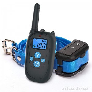 ALTMAN Dog Shock Collar 1000ft Remote Training and 100% Waterproof Rechargeable Shock Collar with Beep Vibration and Electric Dog Collar for All Size Dogs - B071GBGVSQ