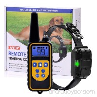 BJKHFD Dog Training Collar  Upgraded 2600 Foot Remote Waterproof Rechargeable Dog Shock Collar with Beep  Vibration and Shock for Small Medium Large Dog - B079M2JT2D