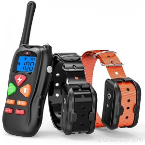 Cambond Dog Training Collar 2 Dog Shock Collar With Remote Waterproof and Rechargeable Dog Collar with 3 Training Modes Harmless Shock Vibration Beep for Medium and Large Dogs 1400 FT Range - B078GRLXFQ
