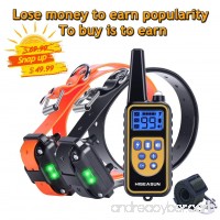 HISEASUN Remote Dog Training Collar  Rechargeable with Beep  Vibration and Shock Electronic Collar - B075CVGX99