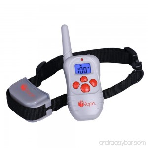 RopriPet Active Collar Dog Training Collar with Remote. Water Resistant 330 Yard (990ft) Range - B01FK51PWQ