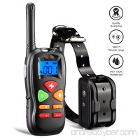 Wiscky Dog Training Collar with Remote Dog Training Shock Collar for Small Medium Large Dogs  [2018 Upgraded Version] 1800ft Waterproof Rechargeable with Beep/Vibration/Electric Shock - B07BNL3268