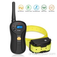 FOCUSPET Remote Dog Training Collar  Electric Dog training Shock Collar With Remote 655 yd Rechargeable and Waterproof 16 Levels Tone Vibration & Shock for Small medium & Large Dogs - B071WM148Y