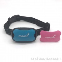 Moosh Anti-Barking Training Collar Dogs  Shock Dog Bark Collar with 7 Sensitivity Levels Pink and Blue - B075X4ZXQH