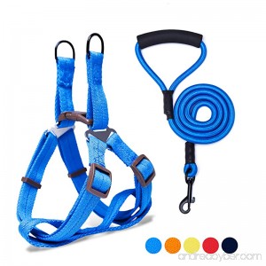 Adjustable Dog Harness Anti-Twist Dog Leash Set for Small Medium Large Dogs Soft and Durable Vest Harness Leash for Daily Training Walking Running and Easy Control - B077ZM5FG3