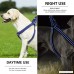 CoolPets Dog Harness Leash Set Heavy Duty Metal Buckles Halter Leash for Large Medium Breed Dogs Adjustable Back Clip Anti-Twist No Pulling Easy for Walking - B076CMQNH8