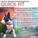 EzyDog Quick Fit Custom Fit Adjustable Dog Harness - B004PGU0TQ