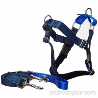 Freedom No Pull Velvet Lined Dog Harness and Leash Training Package Royal Blue Large - B00B0NR8TM