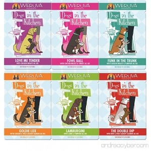 Dogs in the Kitchen - By Weruva (Variety Pack 4 of each flavor 2.8 Ounce Pouches (24 Pack)) - B00ZXSGSSW
