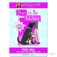 Dogs in the Kitchen  Chicken Breast & Turkey Au Jus (Fowl Ball) Wet Dog Food Pouches 2.8 oz. ea. (Pack of 12) Fast Delivery by Just Jak's Pet Market - B07FNTJB6P