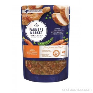 Farmers Market Pet Food Premium Natural Wet Dog Food Pouch 5.3 oz (Case of 24) - B07236L53L